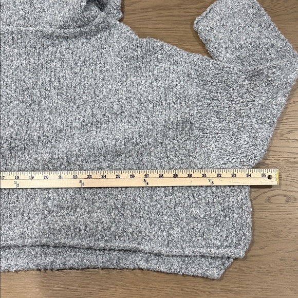 Free People Cozy Cowl Neck Sweater Medium Textured Knit Boho Chic Oversized - Picture 15 of 16